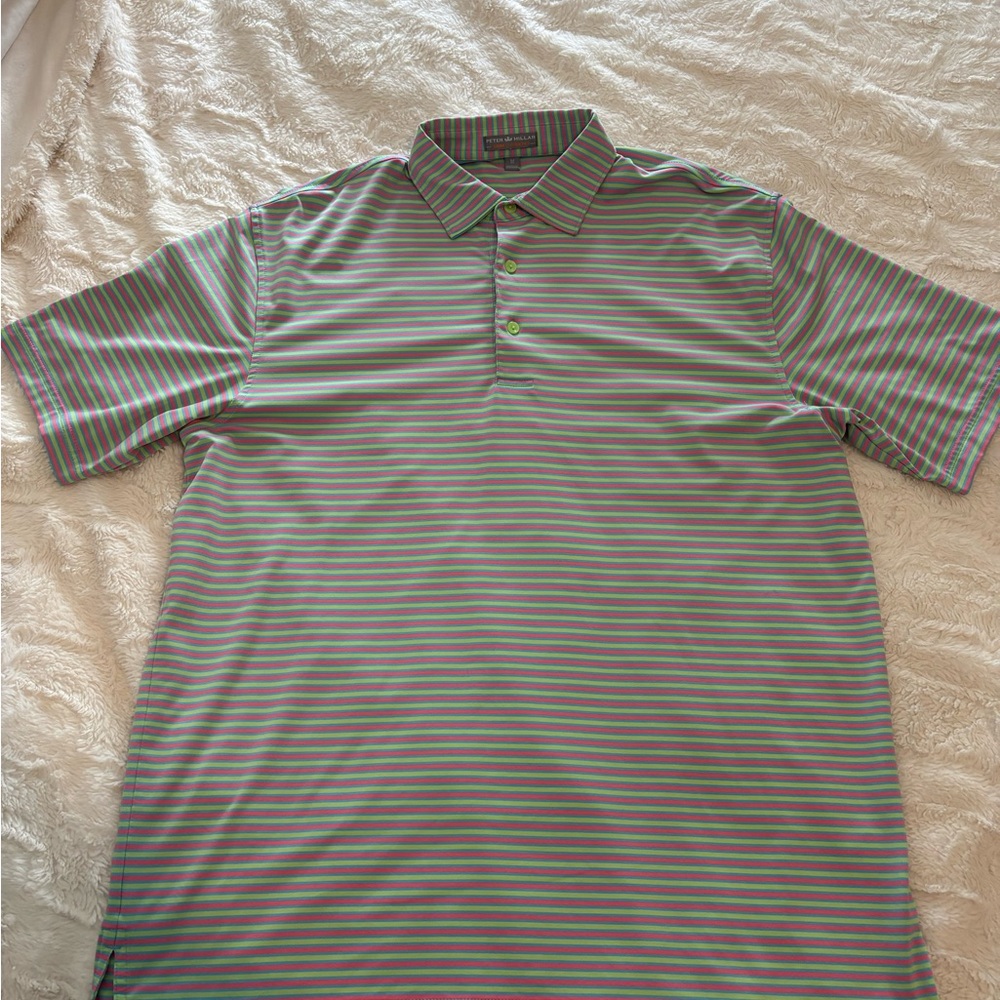Men’s medium Striped Men's Golf Polo Shirt